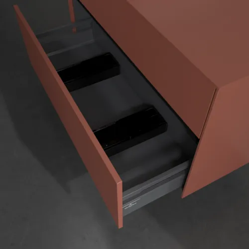Bild von VILLEROY BOCH Collaro Waschbeckenunterschrank, 2 Auszüge, 1000 x 548 x 500 mm, Wine Red / Wine Red #C11000AH