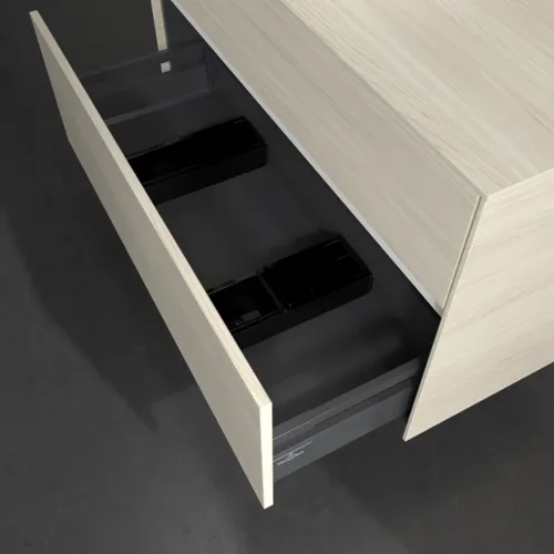 Bild von VILLEROY BOCH Collaro Waschbeckenunterschrank, 2 Auszüge, 1000 x 548 x 500 mm, White Oak / White Oak #C11000AA