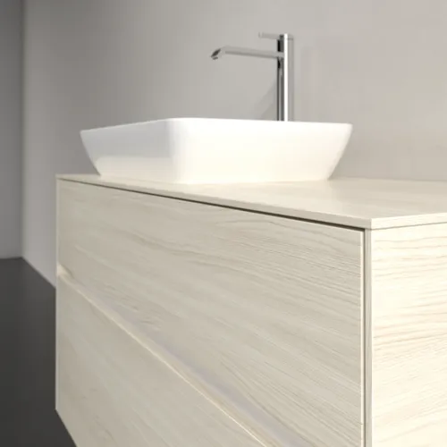 Bild von VILLEROY BOCH Collaro Waschbeckenunterschrank, 2 Auszüge, 1000 x 548 x 500 mm, White Oak / White Oak #C11000AA