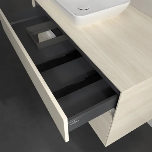 Bild von VILLEROY BOCH Collaro Waschbeckenunterschrank, 2 Auszüge, 1000 x 548 x 500 mm, White Oak / White Oak #C11000AA