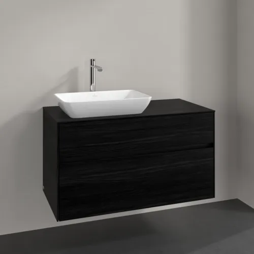 VILLEROY BOCH Collaro Waschbeckenunterschrank, 2 Auszüge, 1000 x 548 x 500 mm, Black Oak / Black Oak #C11000AB, Bild 2