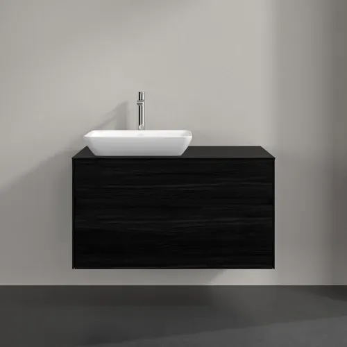 VILLEROY BOCH Collaro Waschbeckenunterschrank, 2 Auszüge, 1000 x 548 x 500 mm, Black Oak / Black Oak #C11000AB, Bild 3