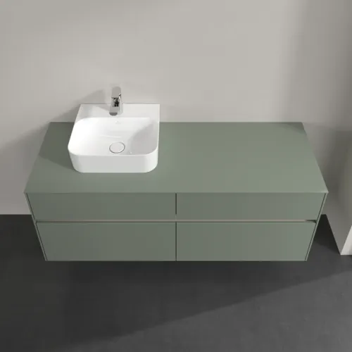 Bild von VILLEROY BOCH Collaro Waschbeckenunterschrank, mit Beleuchtung, 4 Auszüge, 1400 x 548 x 500 mm, Soft Green / Soft Green #C101B0AF