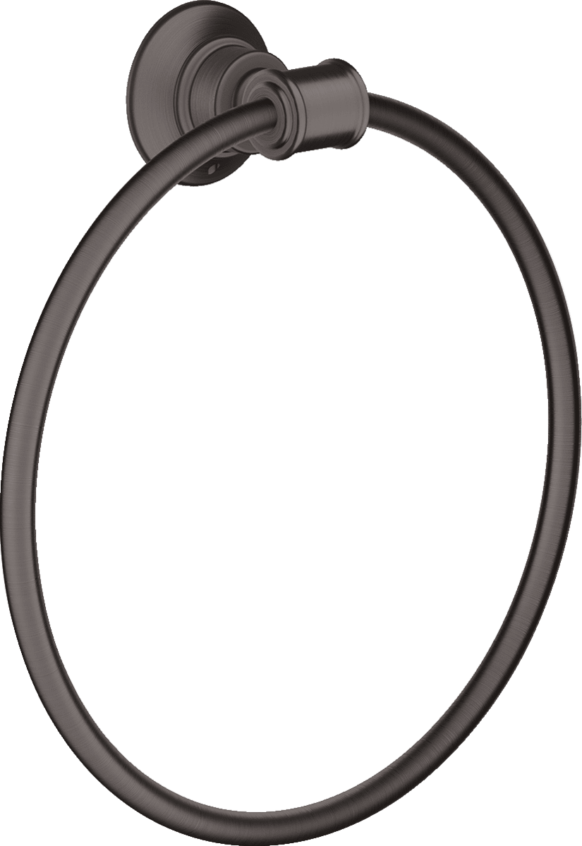 HANSGROHE AXOR Montreux Handtuchring #42021340 - Brushed Black Chrome