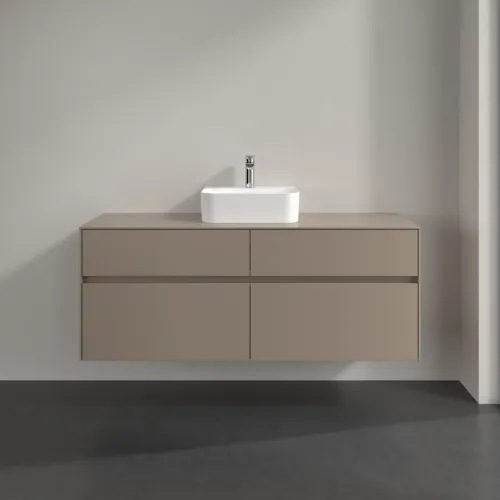 Bild von VILLEROY BOCH Collaro Waschbeckenunterschrank, 4 Auszüge, 1400 x 548 x 500 mm, Taupe / Taupe #C10000VM