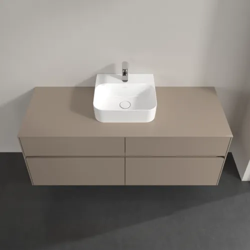 Bild von VILLEROY BOCH Collaro Waschbeckenunterschrank, 4 Auszüge, 1400 x 548 x 500 mm, Taupe / Taupe #C10000VM