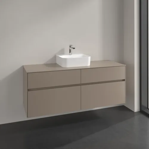 Bild von VILLEROY BOCH Collaro Waschbeckenunterschrank, 4 Auszüge, 1400 x 548 x 500 mm, Taupe / Taupe #C10000VM