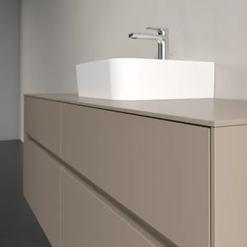 Bild von VILLEROY BOCH Collaro Waschbeckenunterschrank, 4 Auszüge, 1400 x 548 x 500 mm, Taupe / Taupe #C10000VM