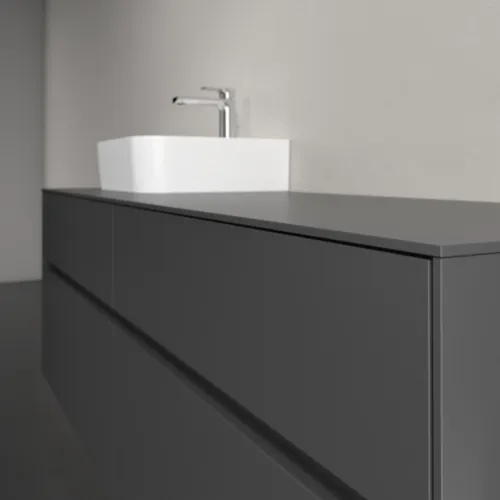Bild von VILLEROY BOCH Collaro Waschbeckenunterschrank, mit Beleuchtung, 4 Auszüge, 1600 x 548 x 500 mm, Graphite / Graphite #C105B0VR
