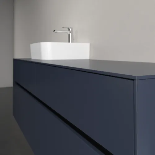 Bild von VILLEROY BOCH Collaro Waschbeckenunterschrank, mit Beleuchtung, 4 Auszüge, 1600 x 548 x 500 mm, Marine Blue / Marine Blue #C105B0VQ