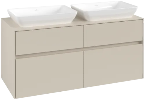 Obrázek VILLEROY BOCH Toaletní skříňka Collaro, 4 výsuvy, 1200 x 548 x 500 mm, Cashmere Grey / Cashmere Grey #C11500VN