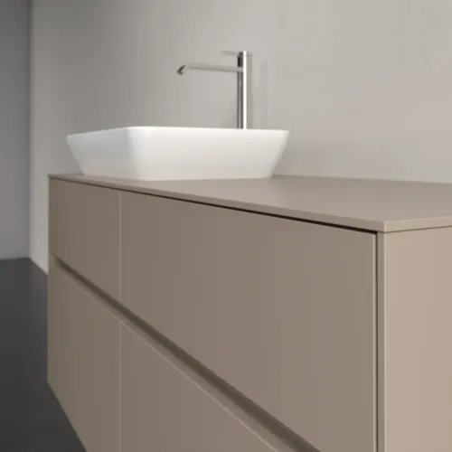 Bild von VILLEROY BOCH Collaro Waschbeckenunterschrank, mit Beleuchtung, 4 Auszüge, 1200 x 548 x 500 mm, Taupe / Taupe #C113B0VM