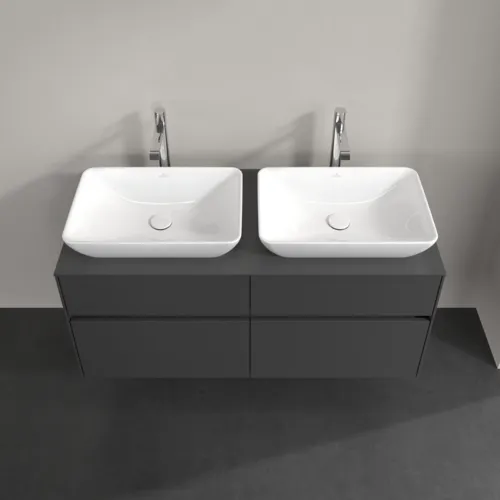 Bild von VILLEROY BOCH Collaro Waschbeckenunterschrank, 4 Auszüge, 1200 x 548 x 500 mm, Graphite / Graphite #C11500VR
