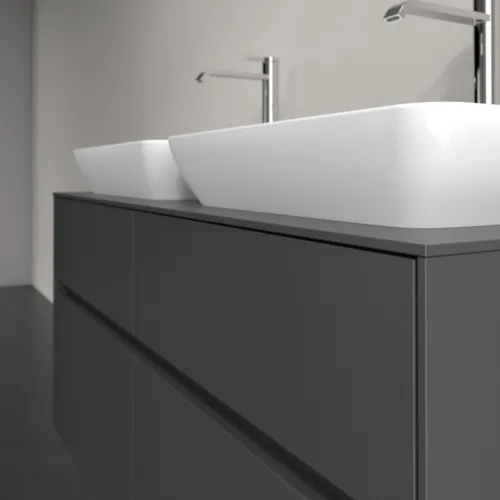 Bild von VILLEROY BOCH Collaro Waschbeckenunterschrank, 4 Auszüge, 1200 x 548 x 500 mm, Graphite / Graphite #C11500VR