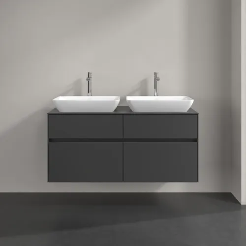 Bild von VILLEROY BOCH Collaro Waschbeckenunterschrank, 4 Auszüge, 1200 x 548 x 500 mm, Graphite / Graphite #C11500VR