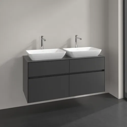 Bild von VILLEROY BOCH Collaro Waschbeckenunterschrank, 4 Auszüge, 1200 x 548 x 500 mm, Graphite / Graphite #C11500VR