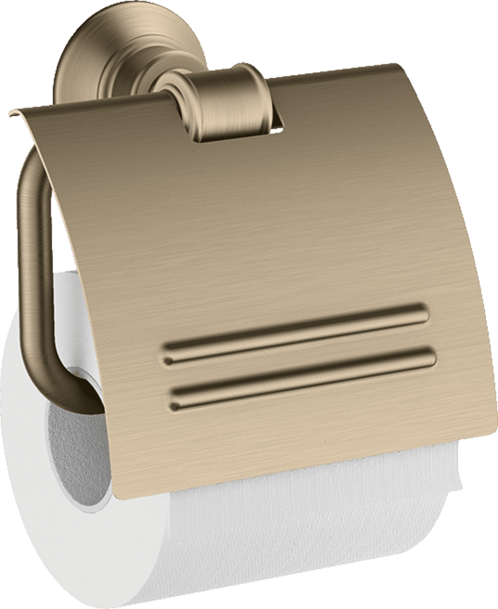 Bild von HANSGROHE AXOR Montreux Toilettenpapierhalter mit Deckel #42036820 - Brushed Nickel