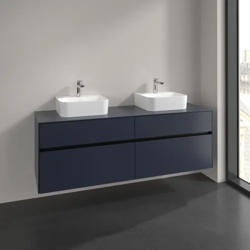 Bild von VILLEROY BOCH Collaro Waschbeckenunterschrank, 4 Auszüge, 1600 x 548 x 500 mm, Marine Blue / Marine Blue #C10700VQ