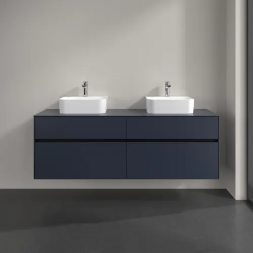 Bild von VILLEROY BOCH Collaro Waschbeckenunterschrank, 4 Auszüge, 1600 x 548 x 500 mm, Marine Blue / Marine Blue #C10700VQ