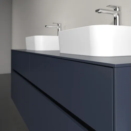Bild von VILLEROY BOCH Collaro Waschbeckenunterschrank, 4 Auszüge, 1600 x 548 x 500 mm, Marine Blue / Marine Blue #C10700VQ