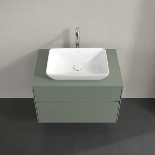 Bild von VILLEROY BOCH Collaro Waschbeckenunterschrank, mit Beleuchtung, 2 Auszüge, 800 x 548 x 500 mm, Soft Green / Soft Green #C108B0AF