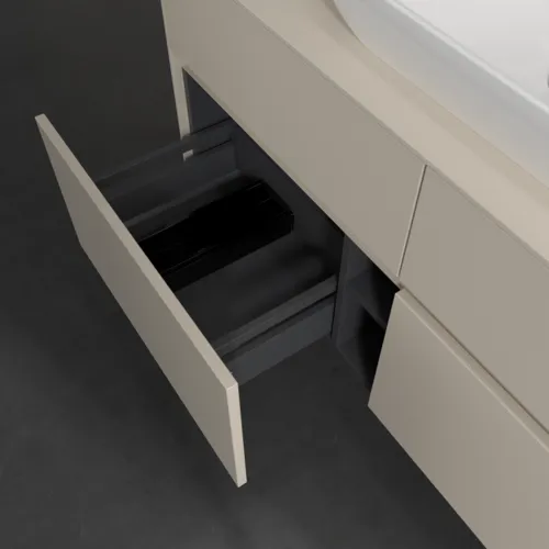 VILLEROY BOCH Collaro Waschbeckenunterschrank, mit Beleuchtung, 4 Auszüge, 1200 x 548 x 500 mm, Cashmere Grey / Cashmere Grey #C112B0VN, Bild 7