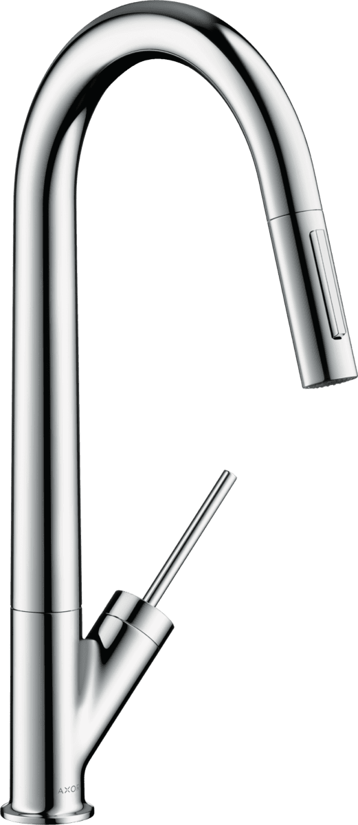 Bild von HANSGROHE AXOR Starck Einhebel-Küchenmischer 270 mit Ausziehbrause #10821000 - Chrom