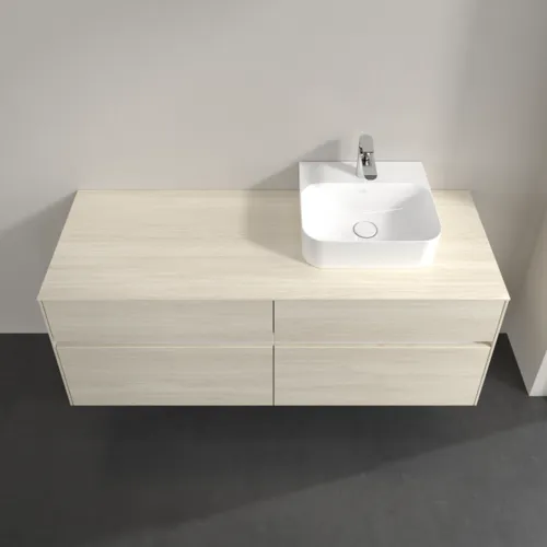 Bild von VILLEROY BOCH Collaro Waschbeckenunterschrank, 4 Auszüge, 1400 x 548 x 500 mm, White Oak / White Oak #C10200AA