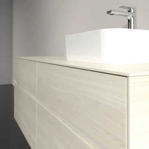 Bild von VILLEROY BOCH Collaro Waschbeckenunterschrank, 4 Auszüge, 1400 x 548 x 500 mm, White Oak / White Oak #C10200AA
