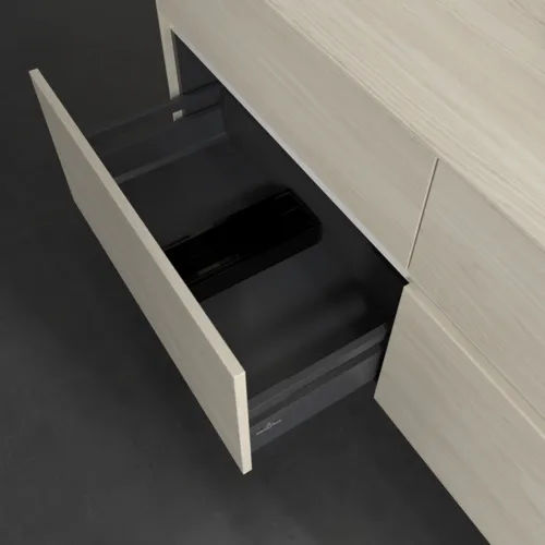 Bild von VILLEROY BOCH Collaro Waschbeckenunterschrank, 4 Auszüge, 1400 x 548 x 500 mm, White Oak / White Oak #C10200AA