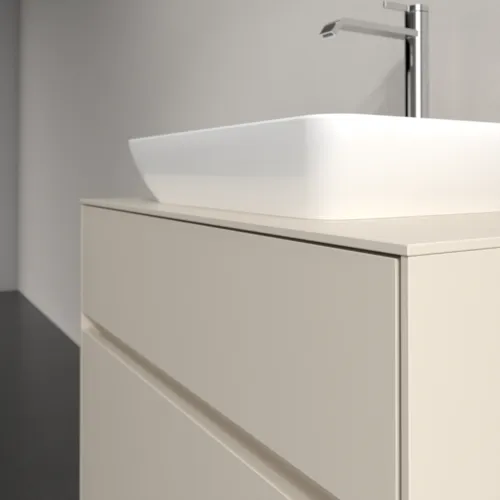 Bild von VILLEROY BOCH Collaro Waschbeckenunterschrank, 2 Auszüge, 800 x 548 x 500 mm, Cashmere Grey / Cashmere Grey #C10800VN