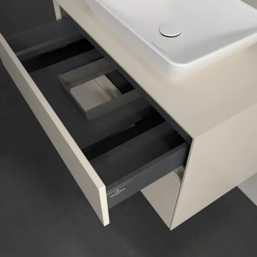 Bild von VILLEROY BOCH Collaro Waschbeckenunterschrank, 2 Auszüge, 800 x 548 x 500 mm, Cashmere Grey / Cashmere Grey #C10800VN