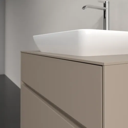 Bild von VILLEROY BOCH Collaro Waschbeckenunterschrank, 2 Auszüge, 800 x 548 x 500 mm, Taupe / Taupe #C10800VM