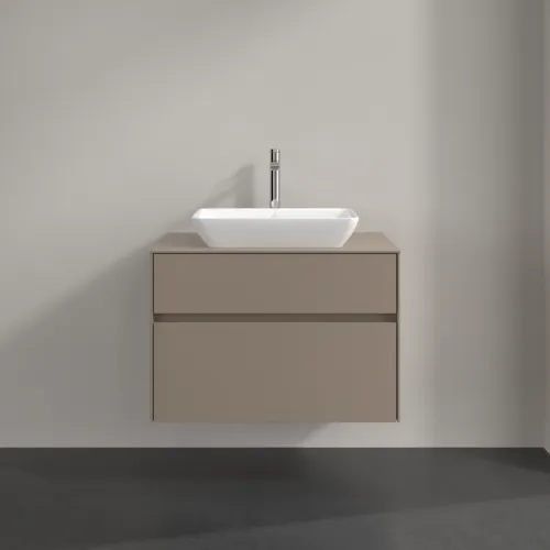 Bild von VILLEROY BOCH Collaro Waschbeckenunterschrank, 2 Auszüge, 800 x 548 x 500 mm, Taupe / Taupe #C10800VM