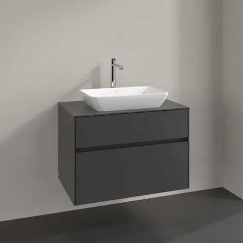 VILLEROY BOCH Collaro Waschbeckenunterschrank, 2 Auszüge, 800 x 548 x 500 mm, Graphite / Graphite #C10800VR, Bild 2