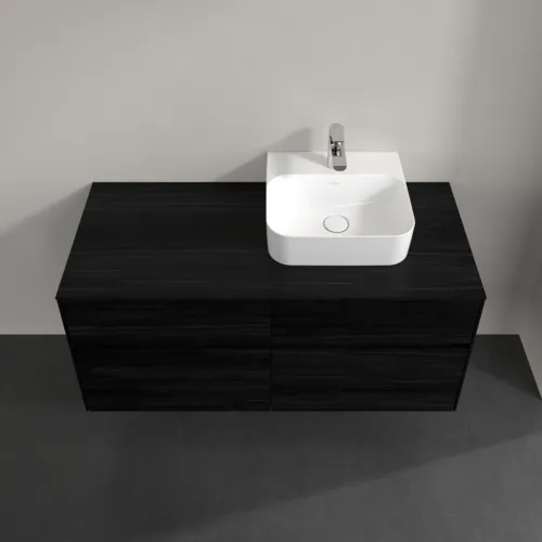 Bild von VILLEROY BOCH Collaro Waschbeckenunterschrank, mit Beleuchtung, 4 Auszüge, 1200 x 548 x 500 mm, Black Oak / Black Oak #C099B0AB