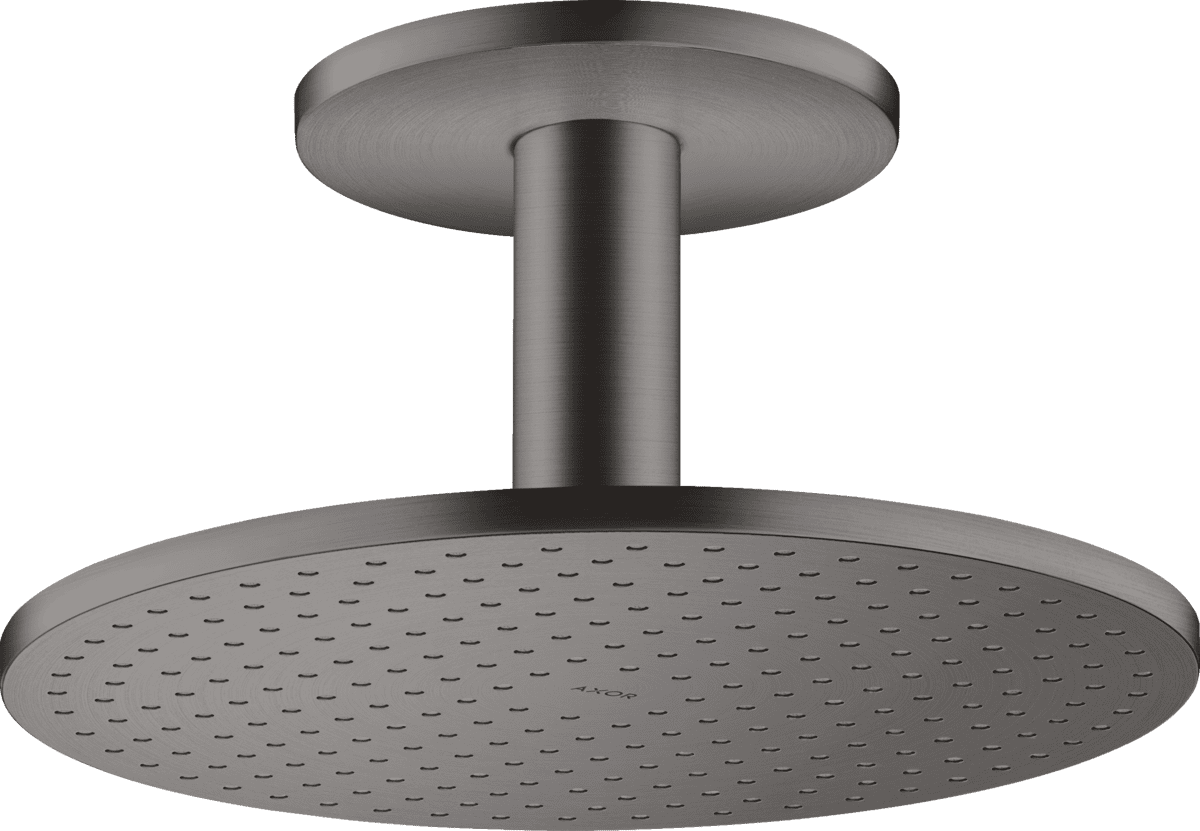 HANSGROHE AXOR ShowerSolutions Kopfbrause 300 2jet mit Deckenanschluss #35304340 - Brushed Black Chrome