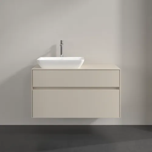 Bild von VILLEROY BOCH Collaro Waschbeckenunterschrank, 2 Auszüge, 1000 x 548 x 500 mm, Cashmere Grey / Cashmere Grey #C11000VN