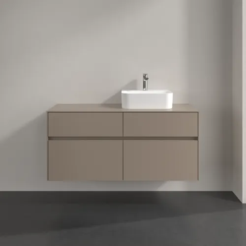 Bild von VILLEROY BOCH Collaro Waschbeckenunterschrank, 4 Auszüge, 1200 x 548 x 500 mm, Taupe / Taupe #C09900VM