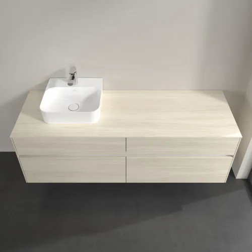 VILLEROY BOCH Collaro Waschbeckenunterschrank, mit Beleuchtung, 4 Auszüge, 1600 x 548 x 500 mm, White Oak / White Oak #C105B0AA, Bild 4