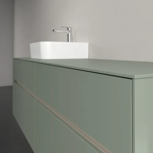 Bild von VILLEROY BOCH Collaro Waschbeckenunterschrank, mit Beleuchtung, 4 Auszüge, 1600 x 548 x 500 mm, Soft Green / Soft Green #C105B0AF