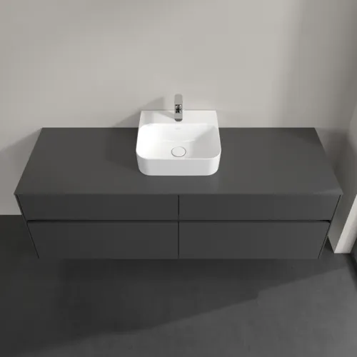Bild von VILLEROY BOCH Collaro Waschbeckenunterschrank, mit Beleuchtung, 4 Auszüge, 1600 x 548 x 500 mm, Graphite / Graphite #C104B0VR