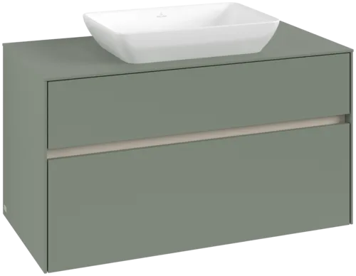 Obrázek VILLEROY BOCH Toaletní skříňka Collaro, 2 výsuvy, 1000 x 548 x 500 mm, Soft Green / Soft Green #C10900AF