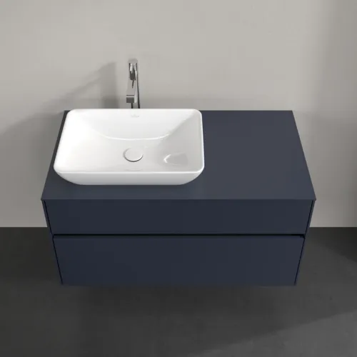 Bild von VILLEROY BOCH Collaro Waschbeckenunterschrank, mit Beleuchtung, 2 Auszüge, 1000 x 548 x 500 mm, Marine Blue / Marine Blue #C110B0VQ