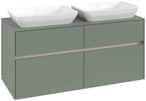 Obrázek VILLEROY BOCH Toaletní skříňka Collaro, 4 výsuvy, 1200 x 548 x 500 mm, Soft Green / Soft Green #C11500AF