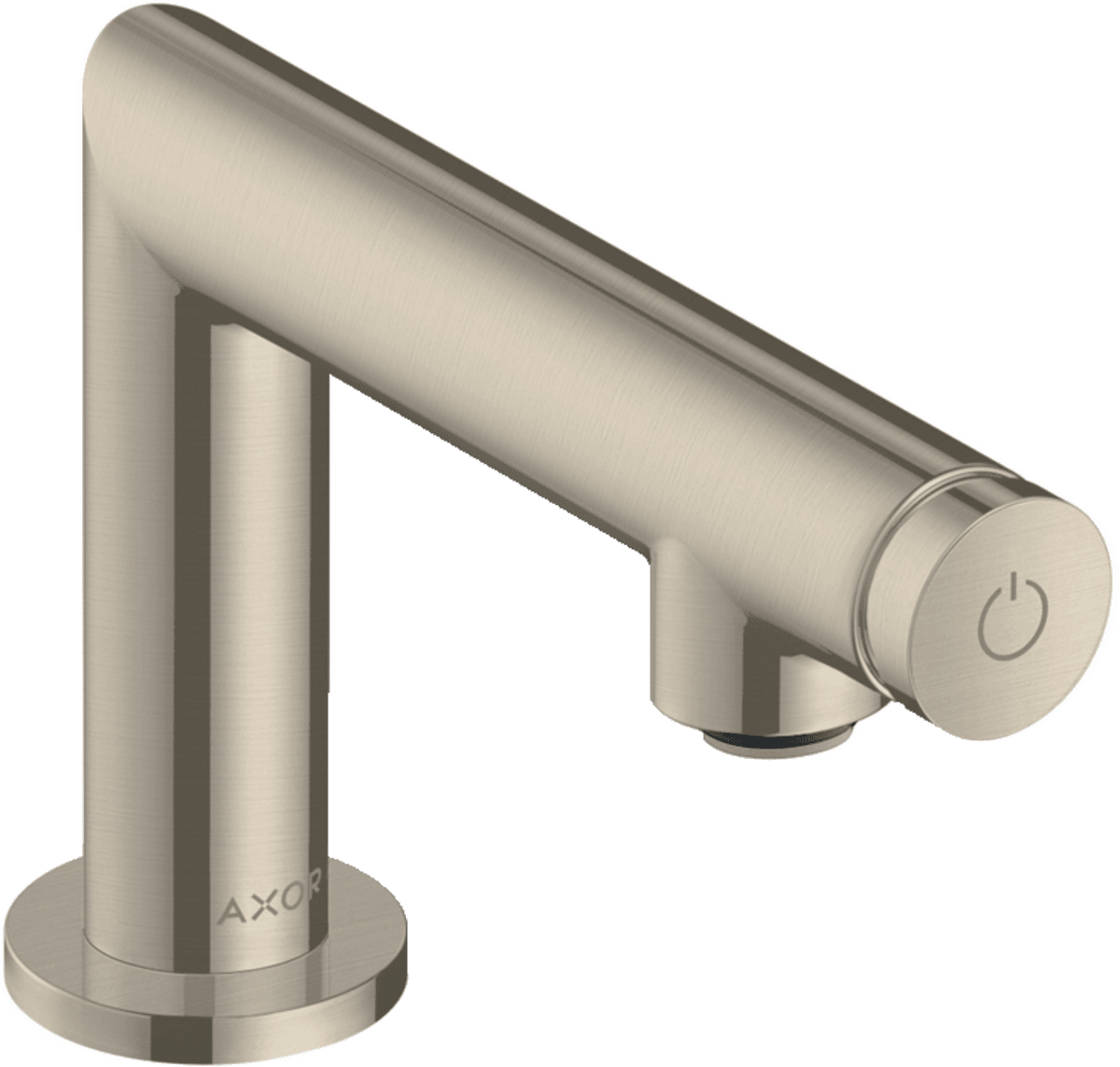 Зображення з  HANSGROHE AXOR Uno Pillar tap Select 80 without waste set #45130820 - Brushed Nickel