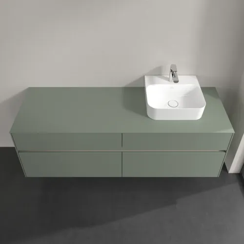 Bild von VILLEROY BOCH Collaro Waschbeckenunterschrank, mit Beleuchtung, 4 Auszüge, 1600 x 548 x 500 mm, Soft Green / Soft Green #C106B0AF
