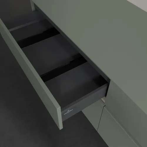 Bild von VILLEROY BOCH Collaro Waschbeckenunterschrank, mit Beleuchtung, 4 Auszüge, 1600 x 548 x 500 mm, Soft Green / Soft Green #C106B0AF
