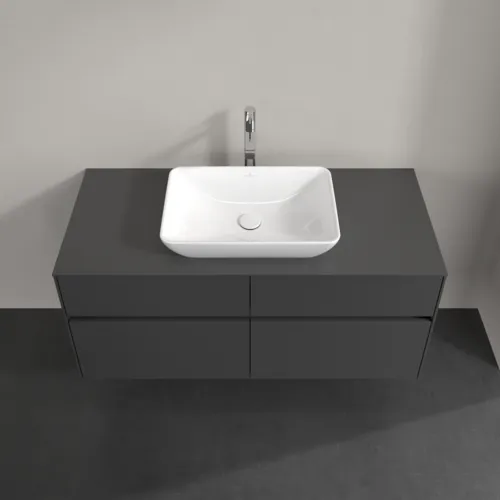 Bild von VILLEROY BOCH Collaro Waschbeckenunterschrank, 4 Auszüge, 1200 x 548 x 500 mm, Graphite / Graphite #C11200VR
