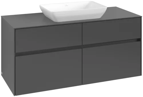 Obrázek VILLEROY BOCH Collaro toaletní skříňka, 4 výsuvy, 1200 x 548 x 500 mm, Grafit / Grafit #C11200VR